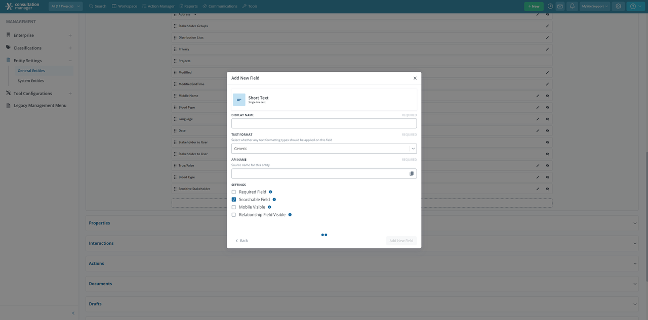 How To Add and Edit Entity Fields