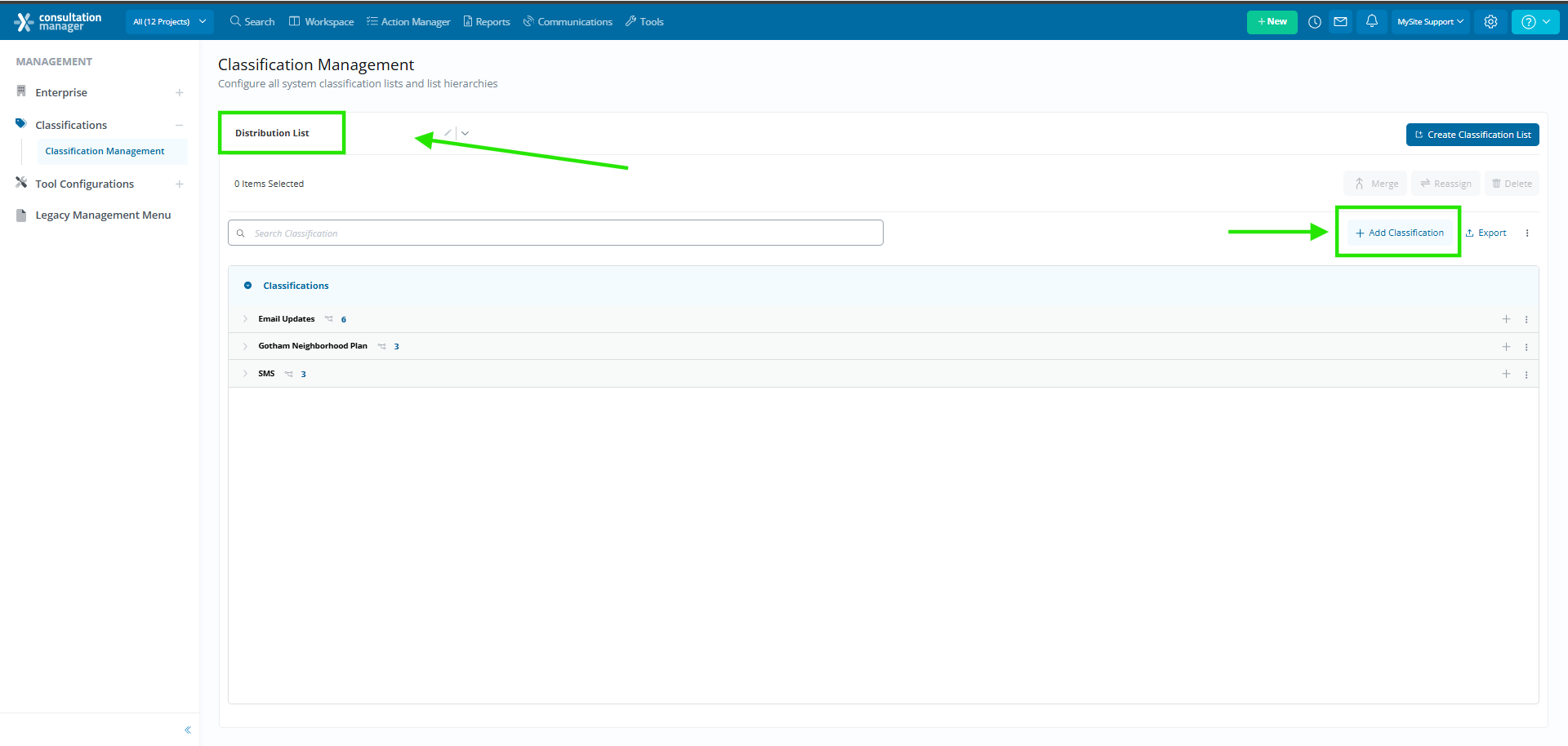 Creating Distribution Lists