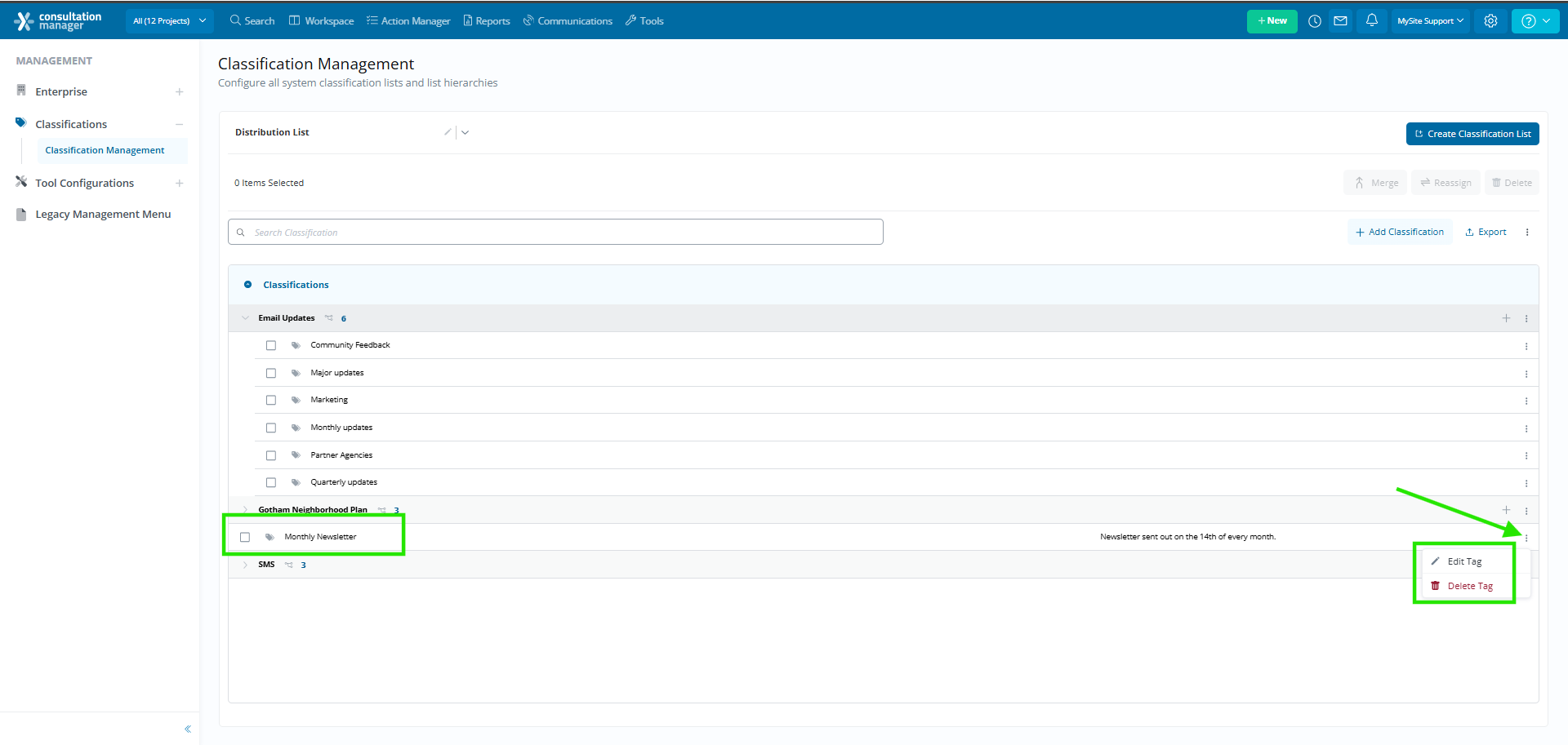 Creating Distribution Lists