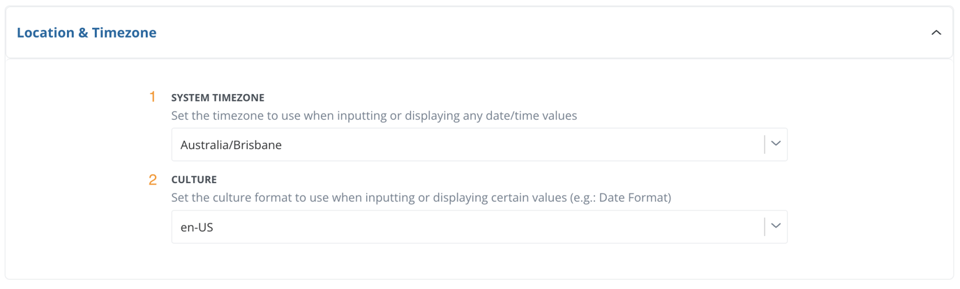 Enterprise General Settings